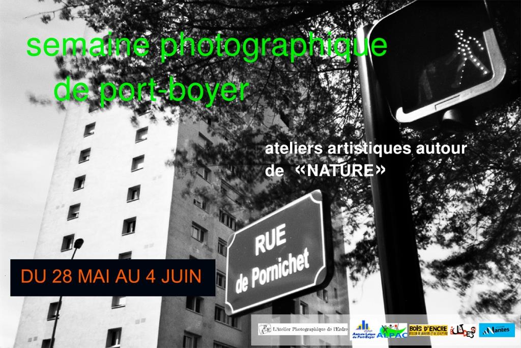 Flyer de la semaine photographique organisée par l'Amicale Laïque du Port-Boyer à NANTES